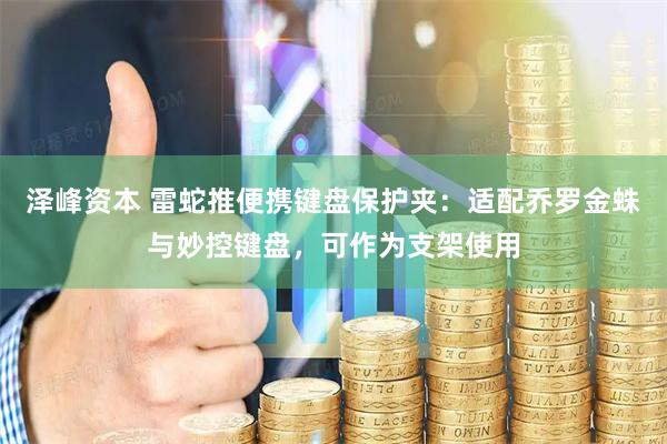 泽峰资本 雷蛇推便携键盘保护夹：适配乔罗金蛛与妙控键盘，可作为支架使用